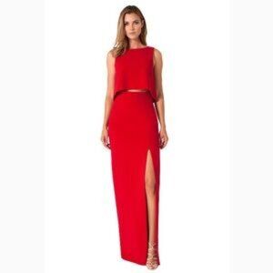 NEVER WORN Gorgeous Red "Black Halo" Evening Gown!